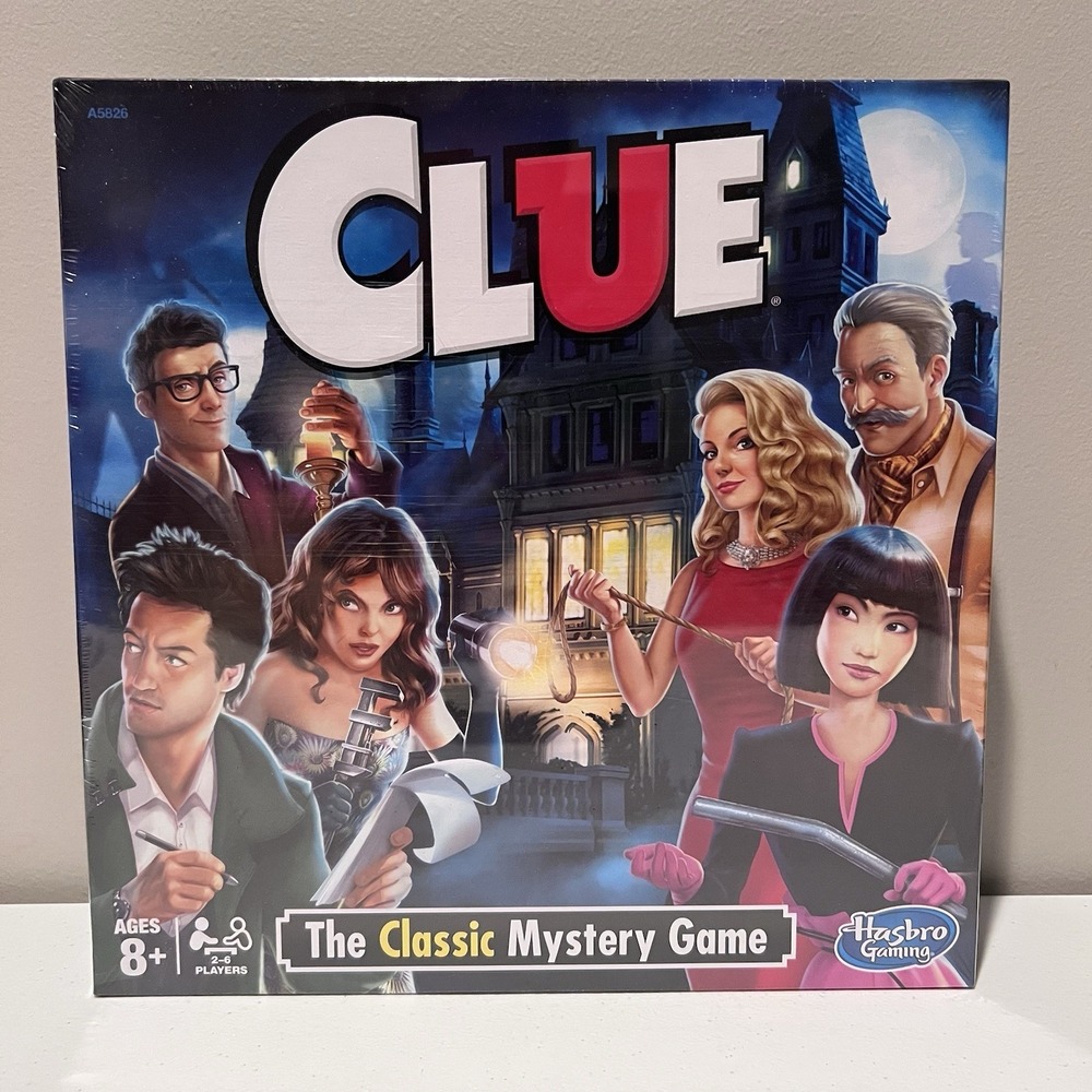 Clue Board Game Mystery Family Game Kids 8+ 2-6 Players Walmart Exclusive Hasbro